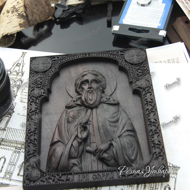 Икона святого Сергия Радонежского №01